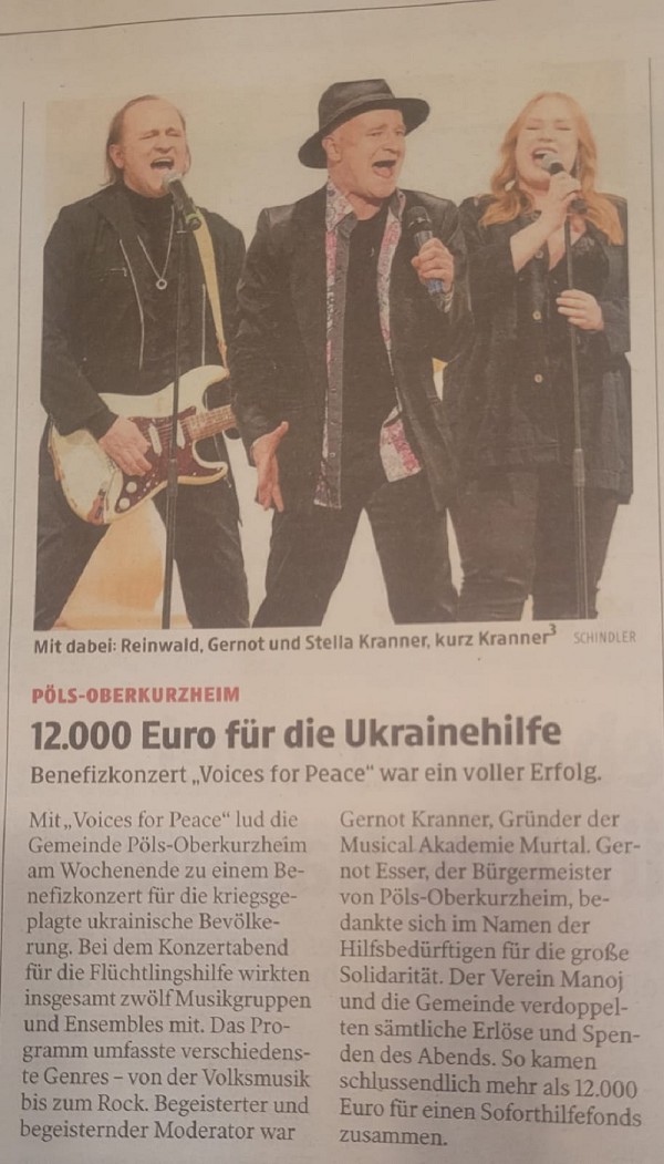 Bericht Kleine Zeitung 12.4.2022